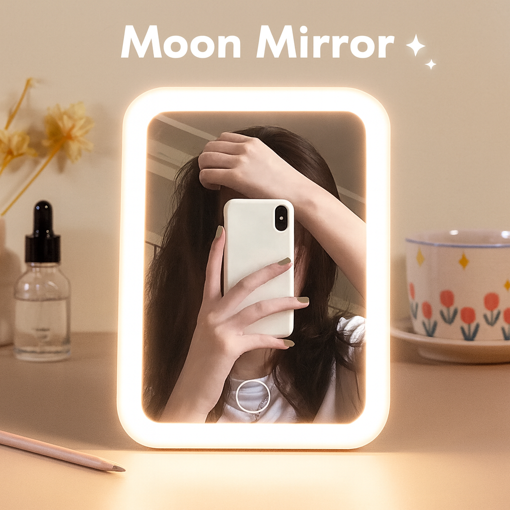 Touch Screen LED Makeup Mirror