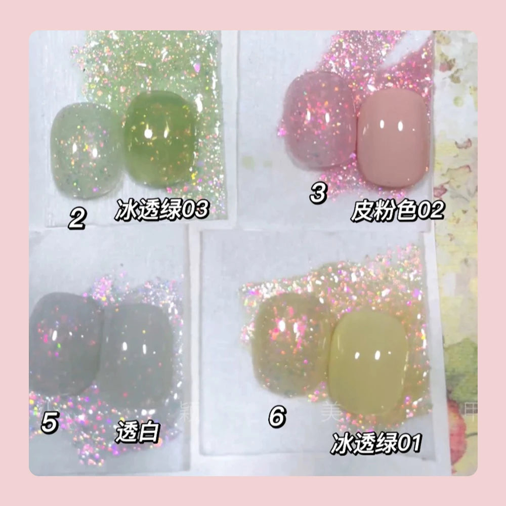15ml Aurora Mermaid Sparkly Nail Gel
