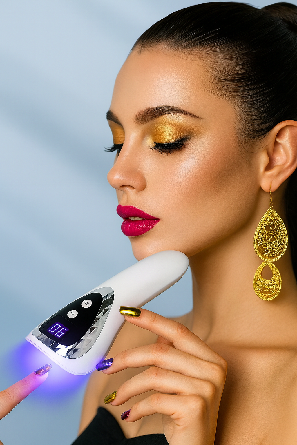 18W Rechargeable LED Gel Nail Lamp – Fast, Portable Manicure Curing Tool
