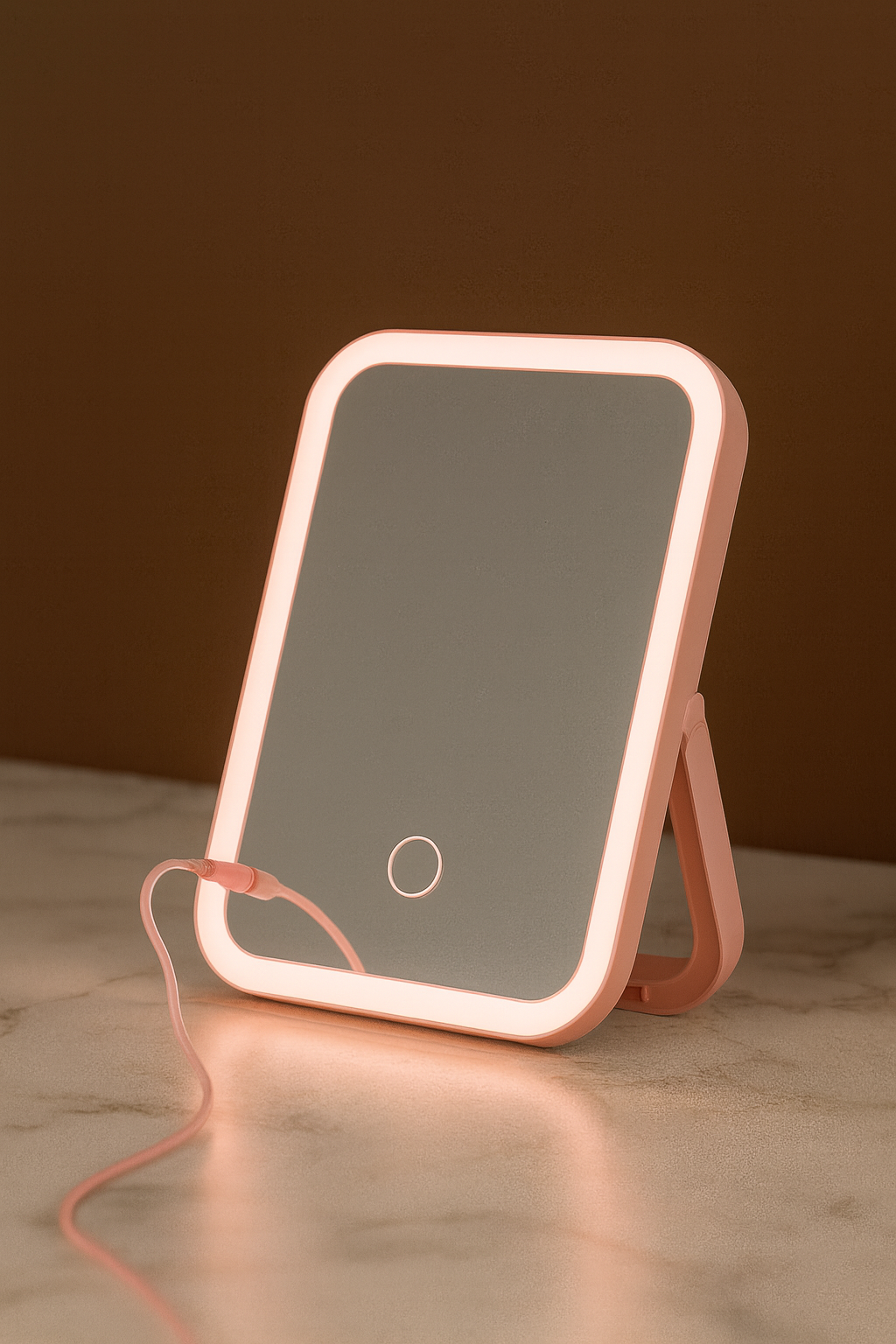 Touch Screen LED Makeup Mirror