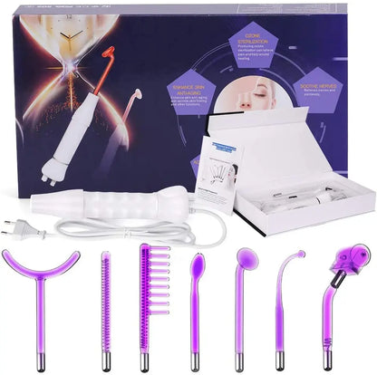 7 in 1 High Frequency Electrotherapy Wand Glass