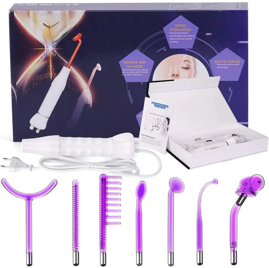 7 in 1 High Frequency Electrotherapy Wand Glass