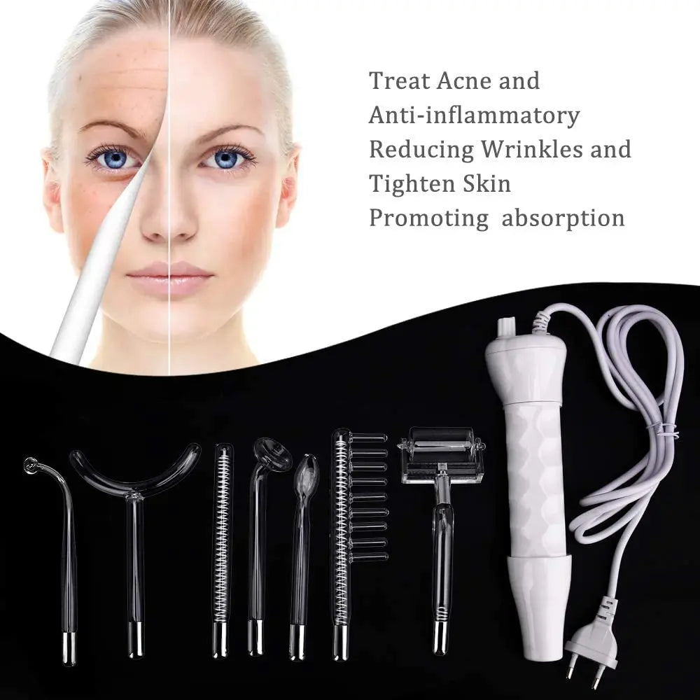 7 in 1 High Frequency Electrotherapy Wand Glass