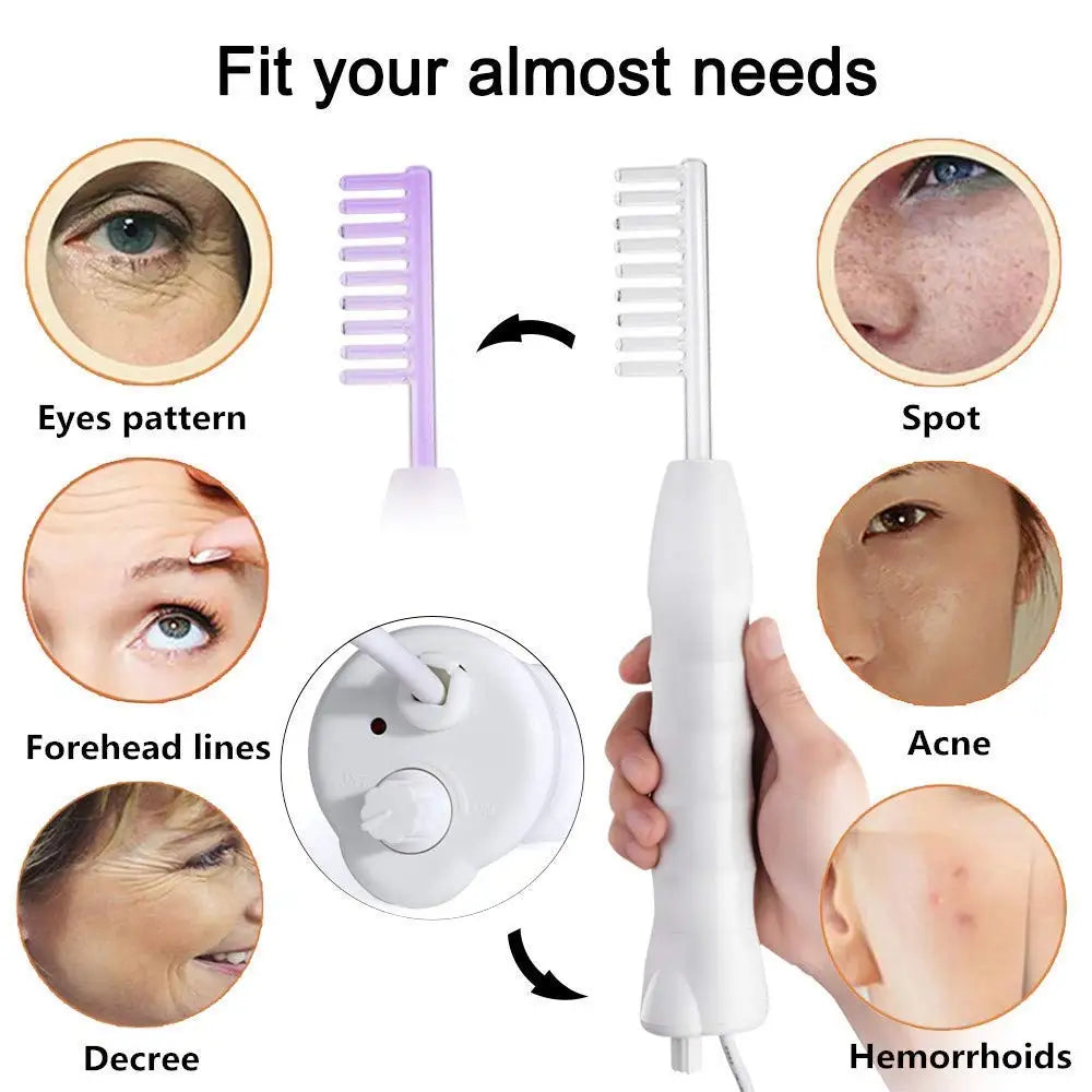 7 in 1 High Frequency Electrotherapy Wand Glass