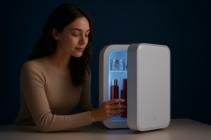 4L Mini Makeup Fridge with LED Light