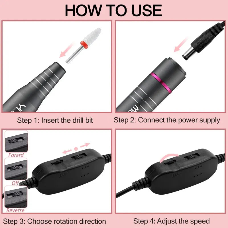 Electric Nail Drill Machine