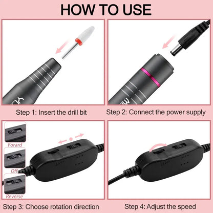 Electric Nail Drill Machine