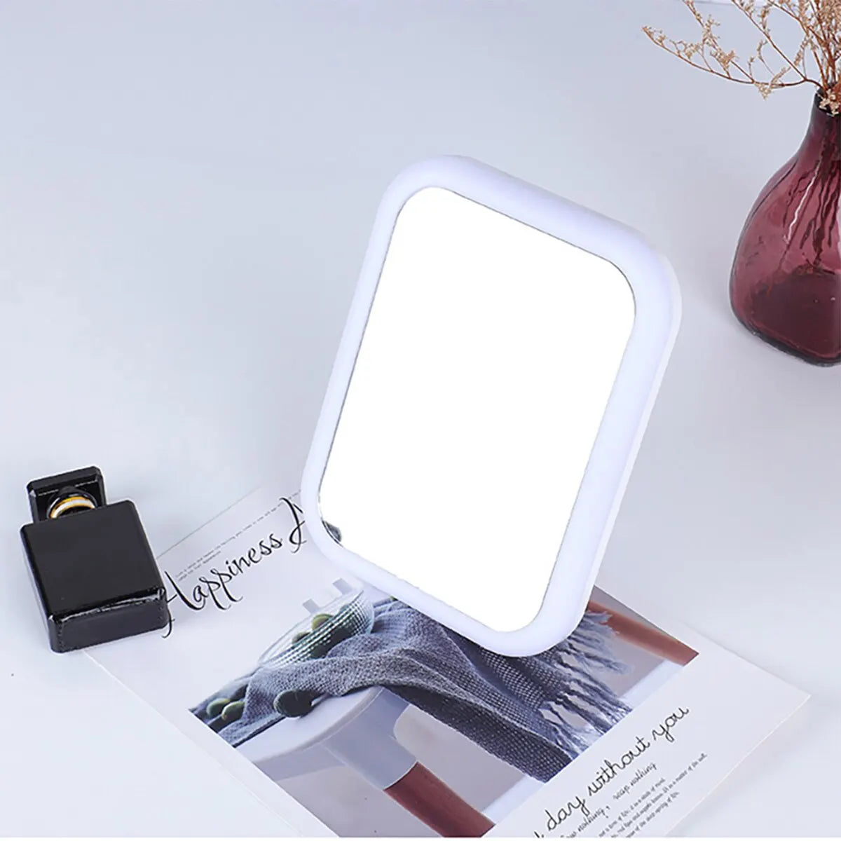 Touch Screen LED Makeup Mirror