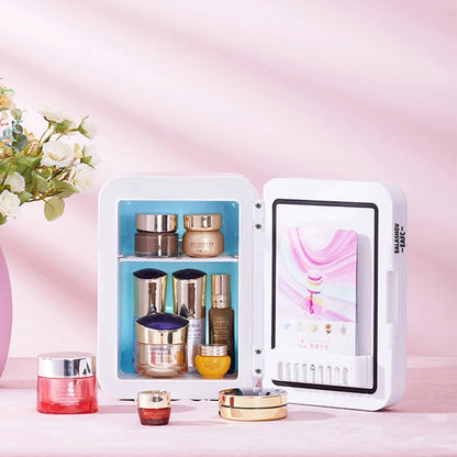 4L Mini Makeup Fridge with LED Light