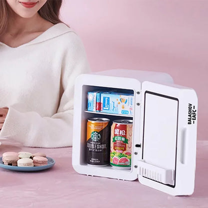 4L Mini Makeup Fridge with LED Light