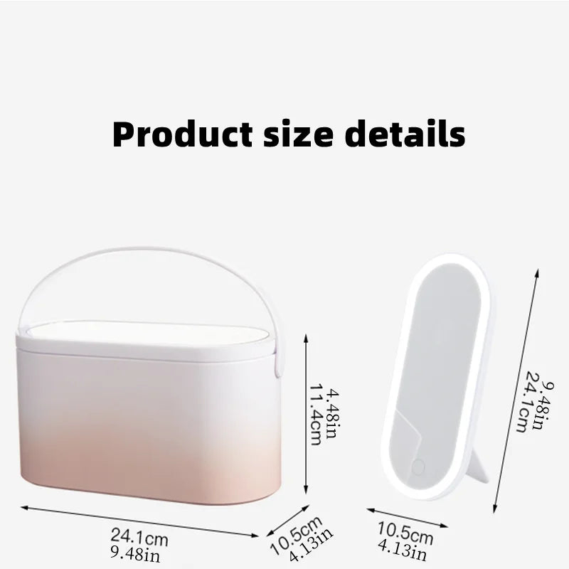 Makeup Organiser Box with LED Light