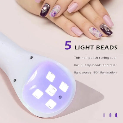 18W Rechargeable LED Gel Nail Lamp – Fast, Portable Manicure Curing Tool